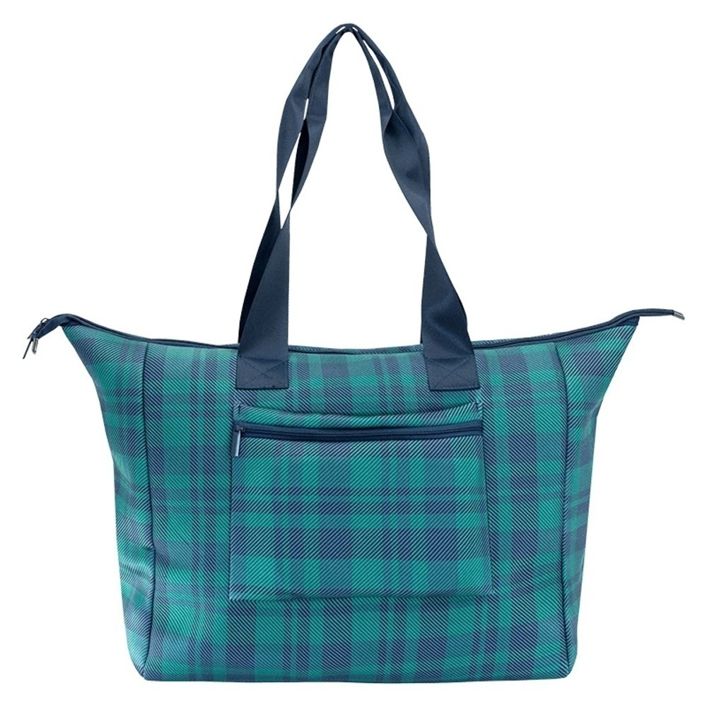 NEW Mytagalongs Plaid Tote Weekender Bag